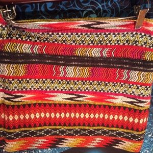 Billabong mini skirt tribal pattern